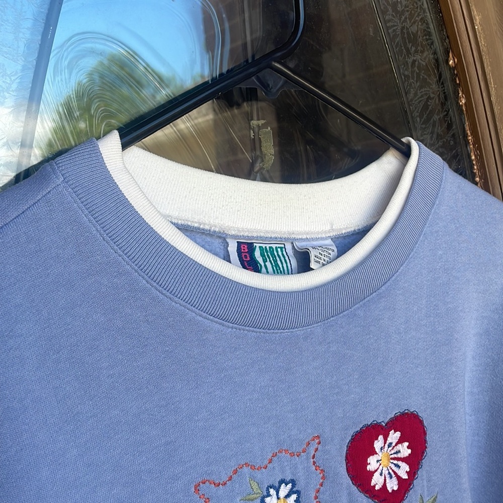 90s layered SweatShirt! Women’s Large - Picture 4 of 7